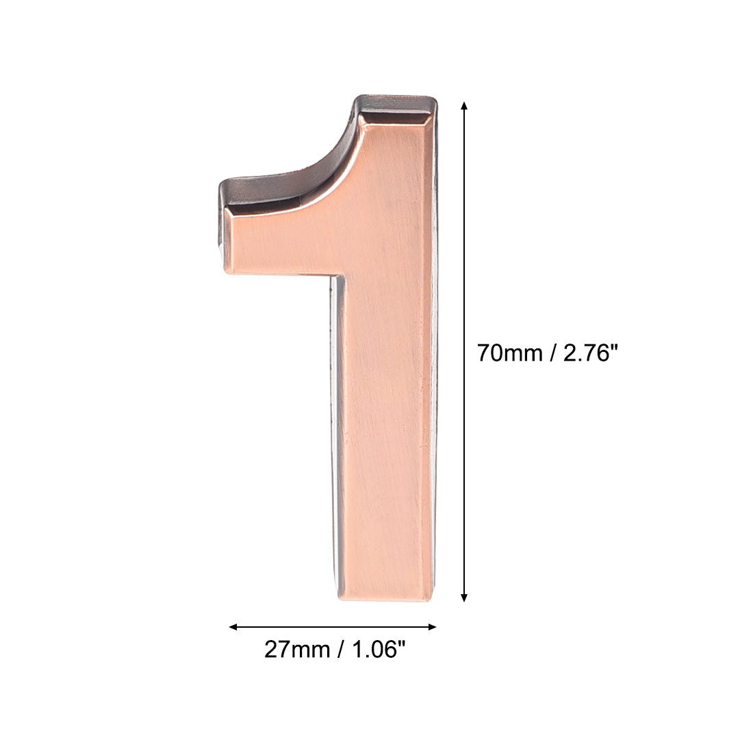 Harfington Self Adhesive House Number, ABS Plastic Number Brushed