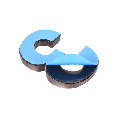 Harfington Self Adhesive House Number, ABS Plastic Number Brushed