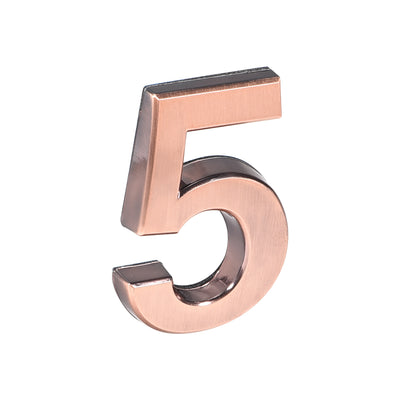 Harfington Self Adhesive House Number, ABS Plastic Number Brushed