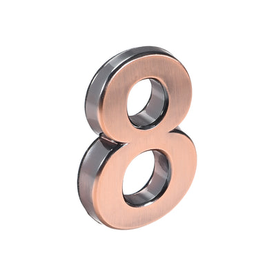 Harfington Self Adhesive House Number, ABS Plastic Number Brushed