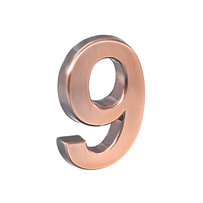 Harfington Self Adhesive House Number, ABS Plastic Number Brushed