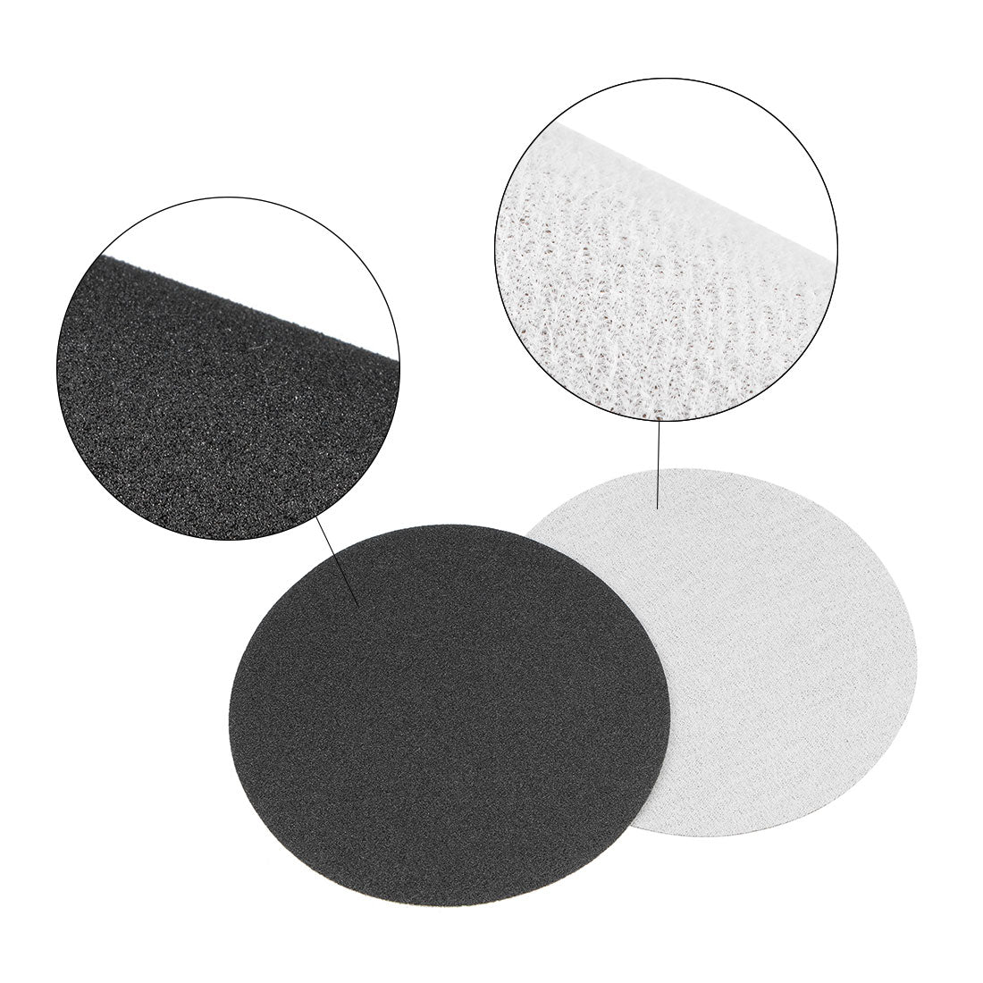 Harfington 5-Inch Hook and Loop Sanding Disc Wet/Dry 60/80/100 Grit Assorted 15 Pcs