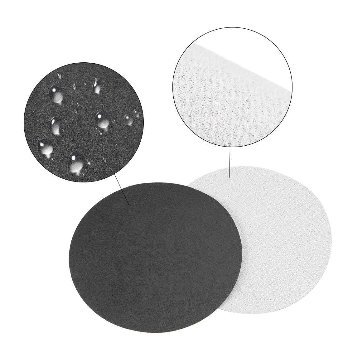 Harfington 5-Inch Hook and Loop Sanding Disc Wet/Dry 240/320/400 Grit Assorted 15 Pcs