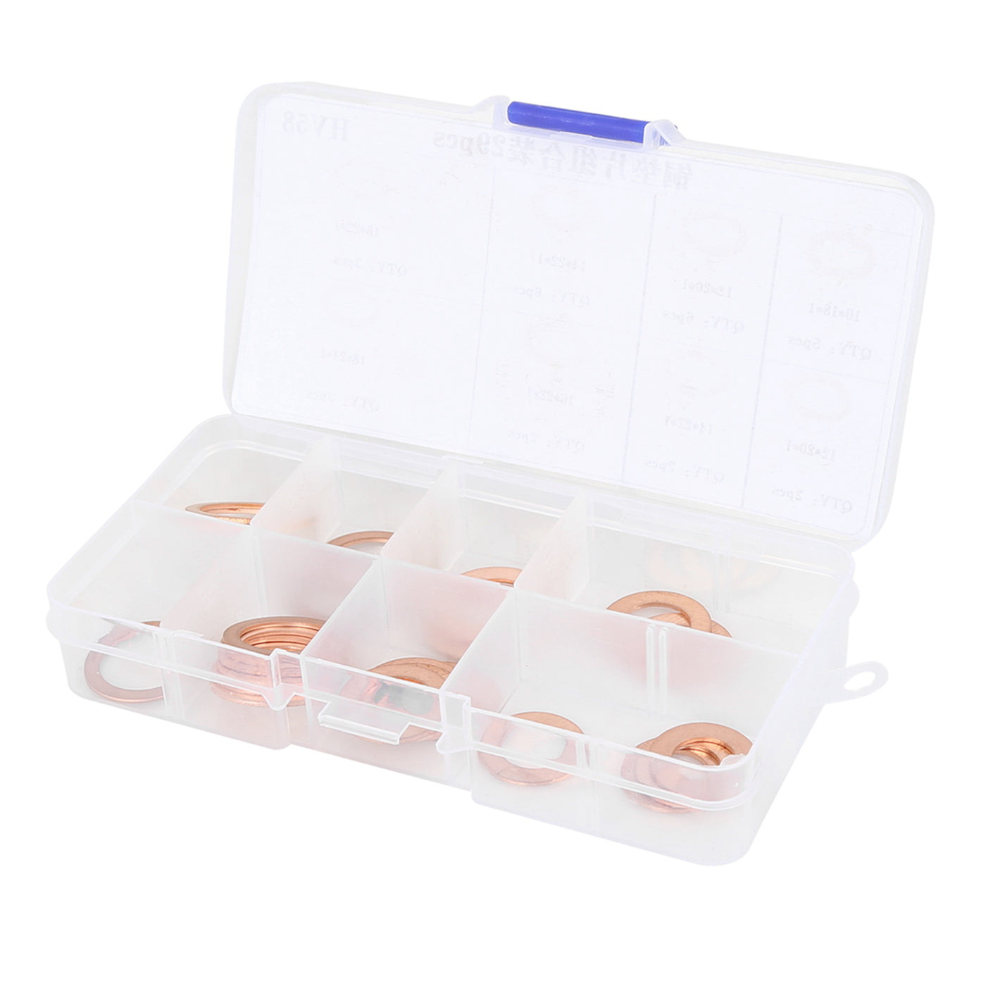 Harfington 5 Sizes Copper Automotive Oil Drain Bolt Plug Gasket Washers Assortment Kit