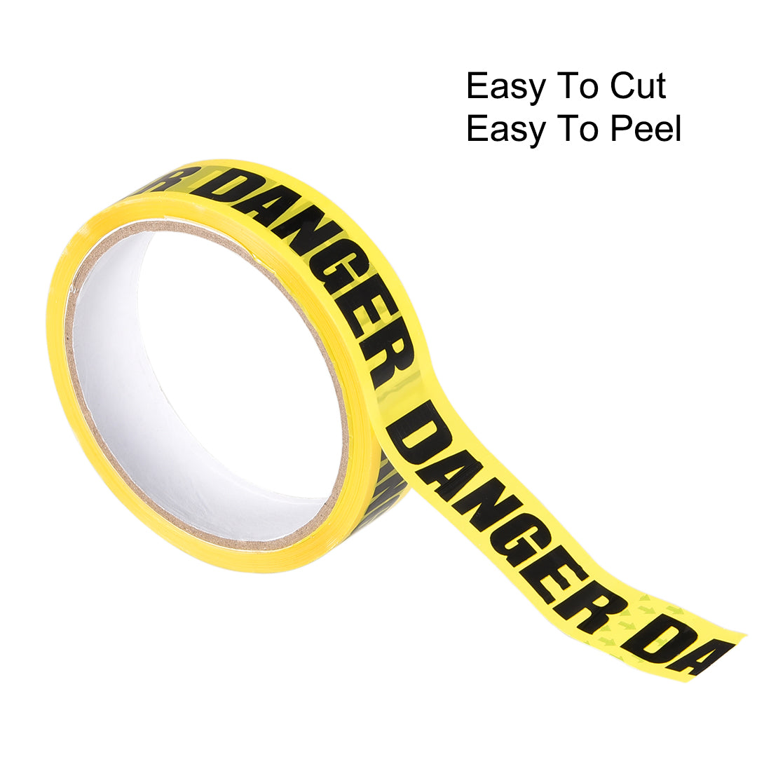 Harfington Caution Warning Stripe Sticker Adhesive Tape DANGER Marking, 82 Ft x 1 Inch(LxW), Yellow Black for Workplace Wet Floor Caution