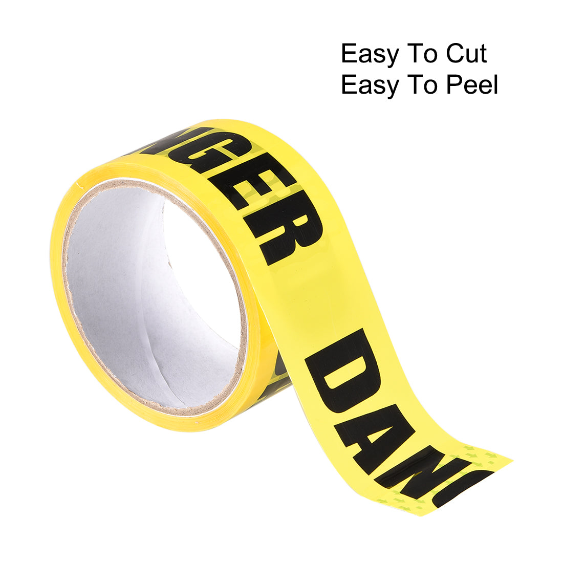 Harfington Caution Warning Stripe Sticker Adhesive Tape DANGER Marking, 82 Ft x 2 Inch(LxW), Yellow Black for Workplace Wet Floor Caution