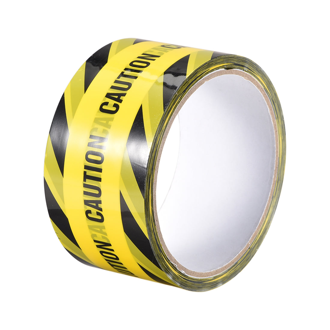 Harfington Caution Stripe Sticker Adhesive Tape CAUTION Mark, 82 Ft x 2 Inch(LxW), Yellow Black for Workplace Office Wet Floor Caution