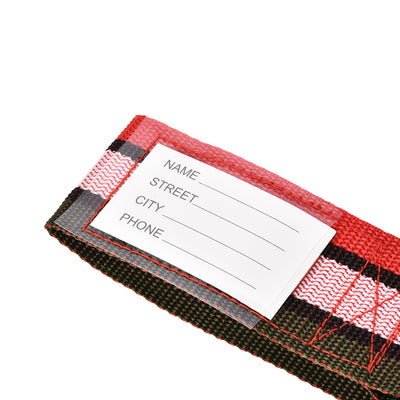 Harfington Luggage Strap Suitcase Belt with Buckle Label, 2Mx5cm Adjustable PP Travel Bag Packing Accessory, Multi Color (Red Pink Dark Green)