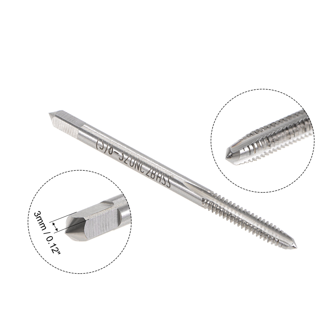 Harfington UNC Tap and Die Set, HSS Thread Tap with Threading Die, Right Hand