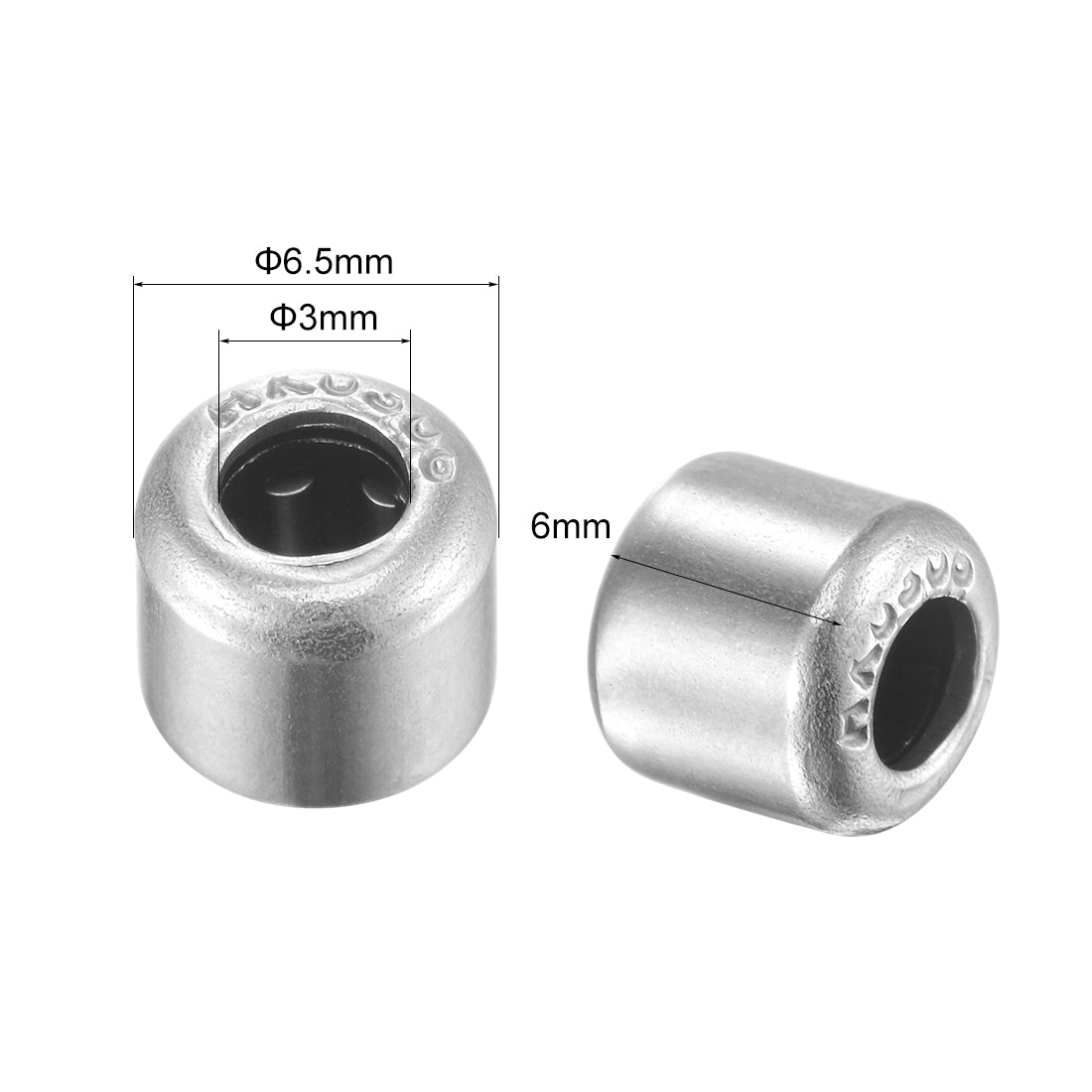 Harfington Needle Roller Bearings, Open End, Stamping Steel Drawn Cup Metric