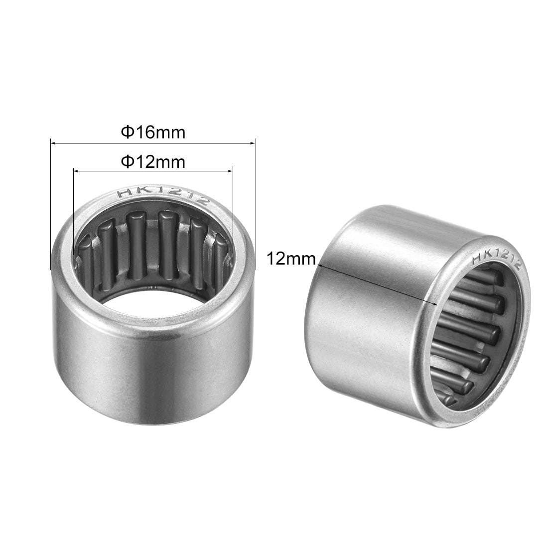 Harfington Needle Roller Bearings, Open End, Stamping Steel Drawn Cup Metric
