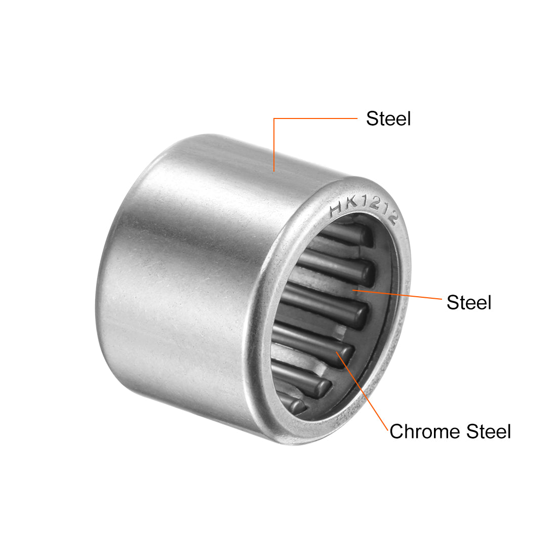Harfington Needle Roller Bearings, Open End, Stamping Steel Drawn Cup Metric
