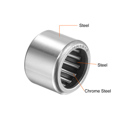 Harfington Needle Roller Bearings, Open End, Stamping Steel Drawn Cup Metric