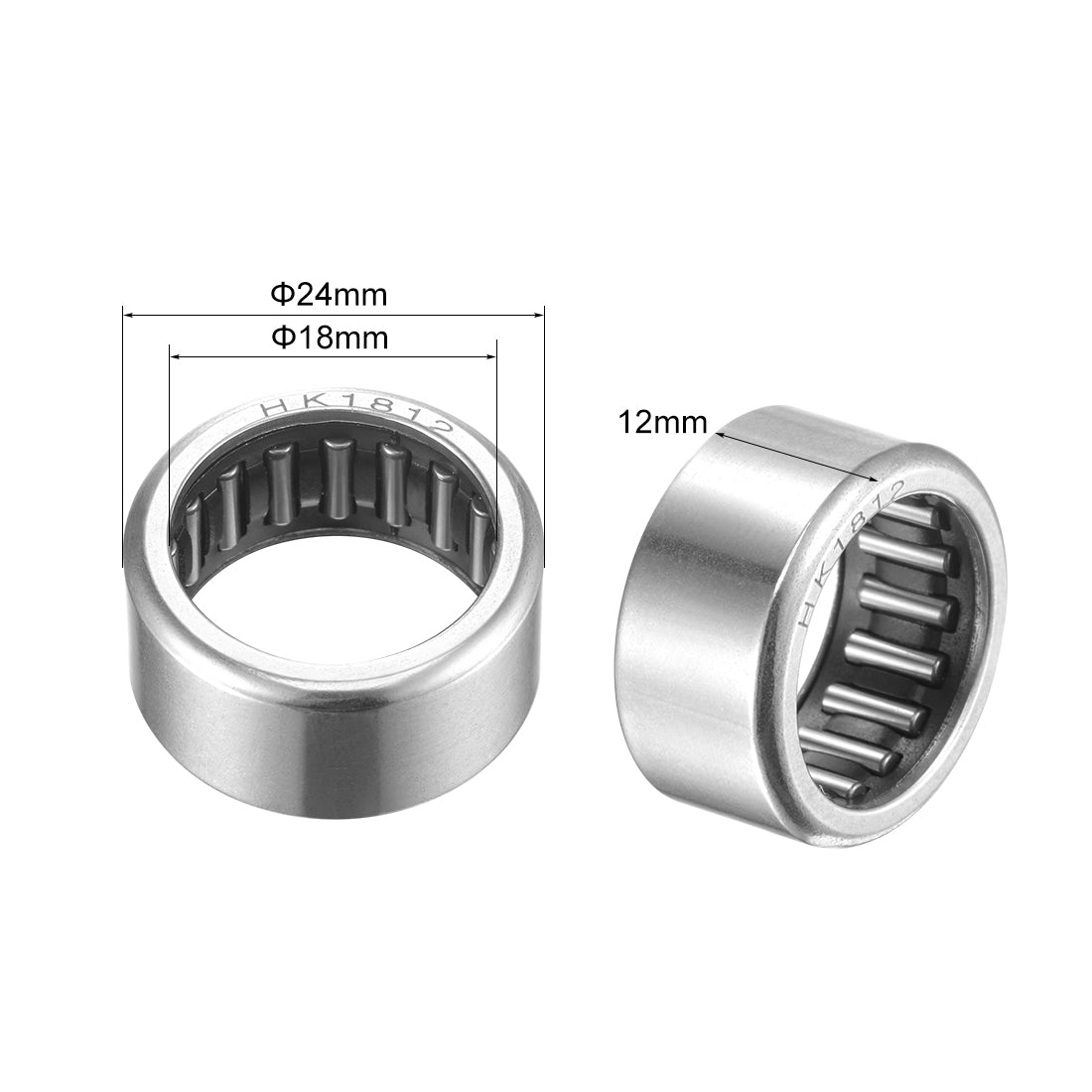 Harfington Needle Roller Bearings, Open End Stamping Steel Drawn Cup, Metric