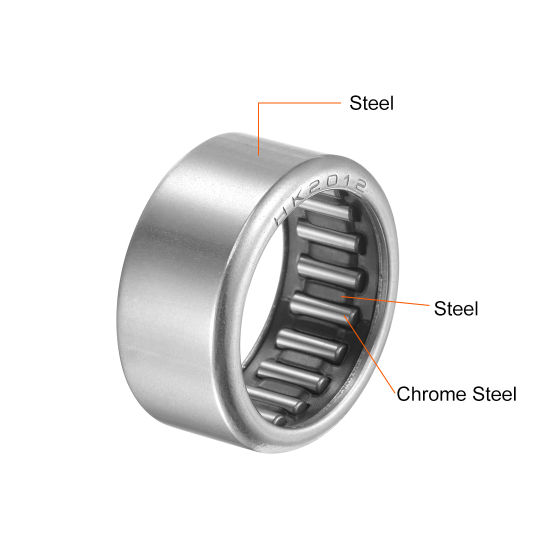 Harfington Needle Roller Bearings, Open End Stamping Steel Drawn Cup, Metric