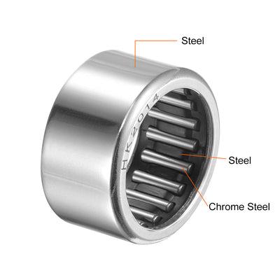 Harfington Needle Roller Bearings, Open End Stamping Steel Drawn Cup, Metric