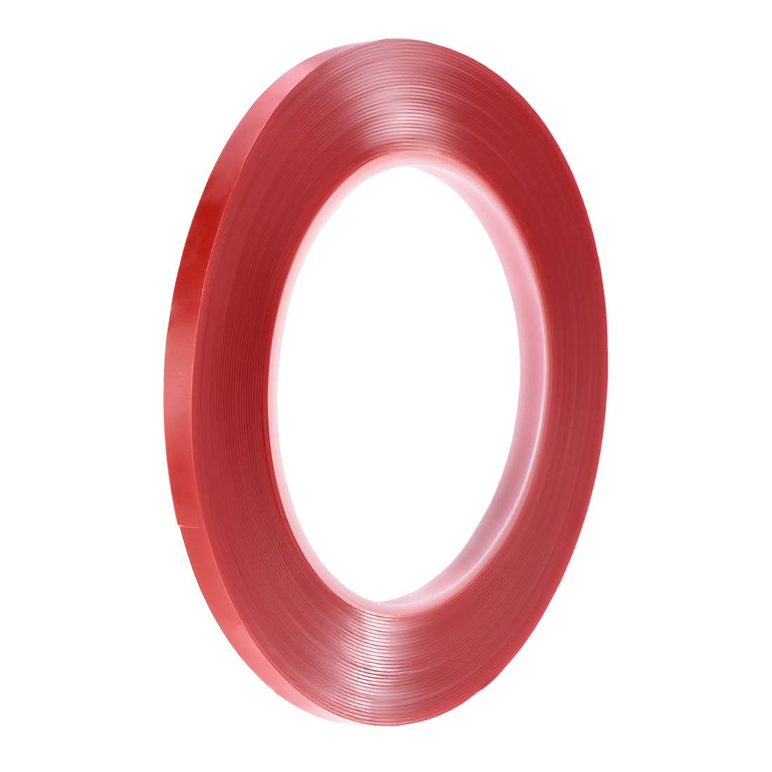 Harfington 15/64 Inch x 32.5Ft Heat Resistant Acrylic Double Sided Adhesive Tape for Touch Screen Repairing 0.5mm Thickness Clear with Red Protect Film