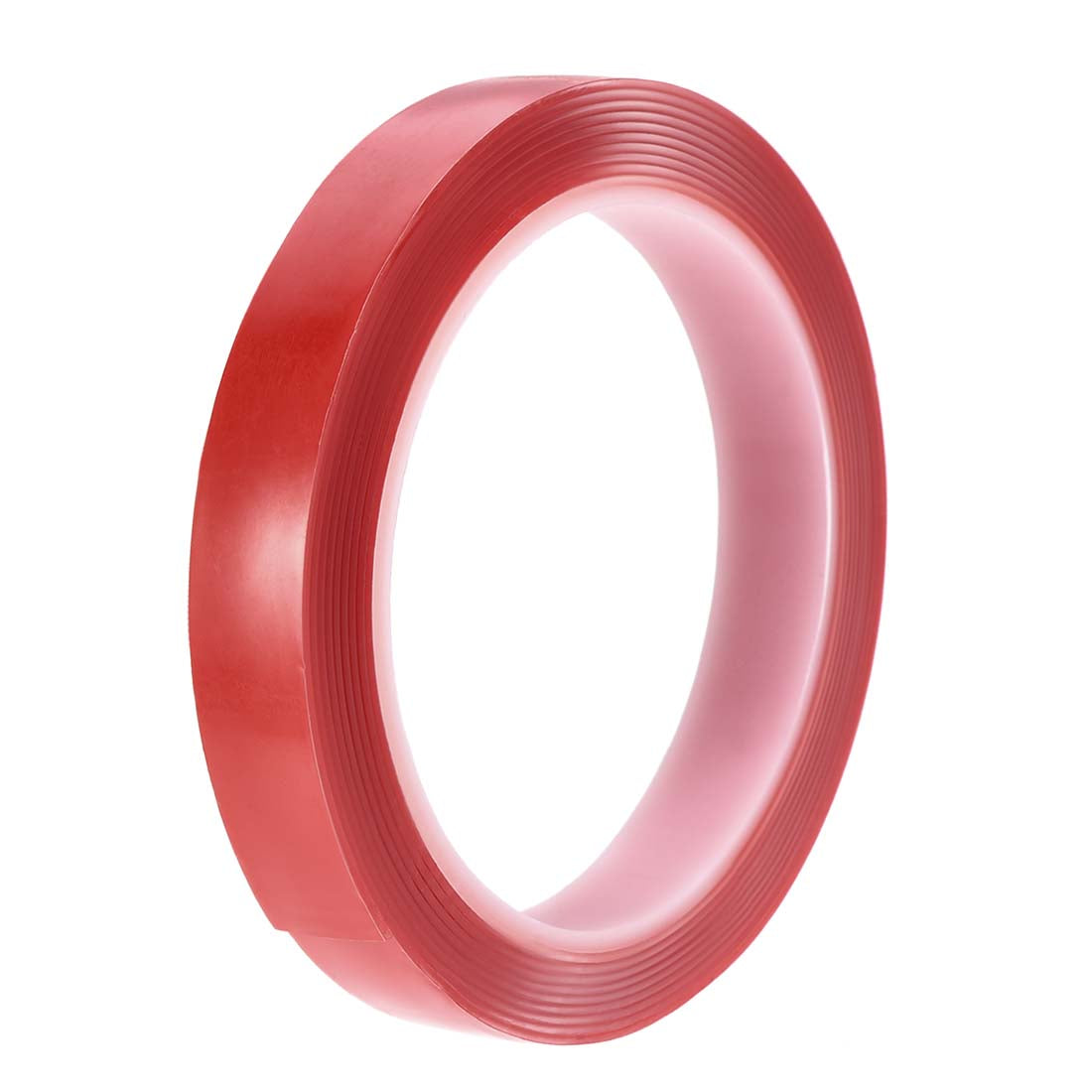Harfington 19/32 Inch x 9.5Ft Heat Resistant Acrylic Double Sided Adhesive Tape for Touch Screen Repairing 1mm Thickness Clear with Red Protect Film