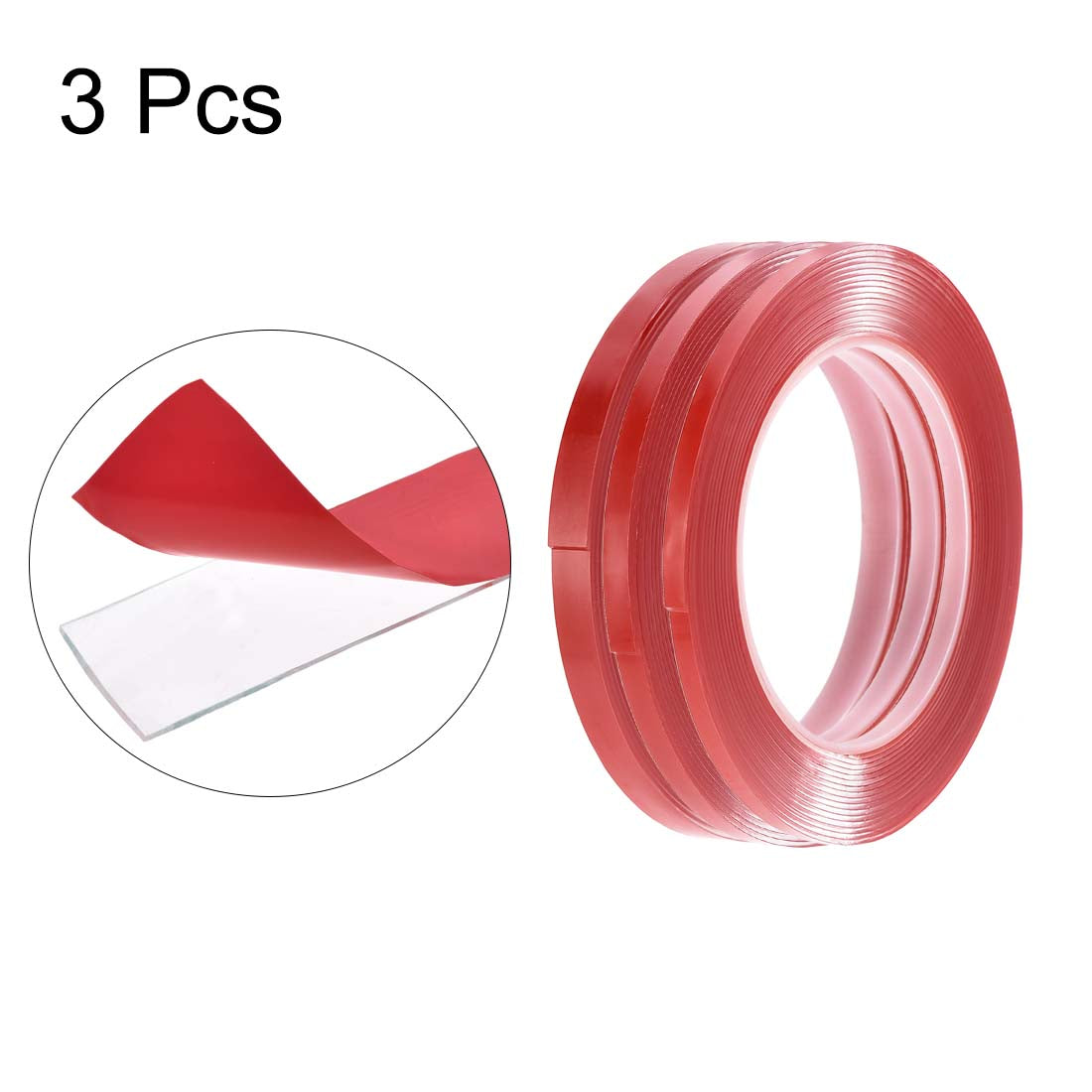 Harfington 13/64" 15/64" 5/16" Heat Resistant Acrylic Double Sided Adhesive Tape for Touch Screen Repairing, 1mm Thickness Per Roll 9.5Ft Total 3 Roll