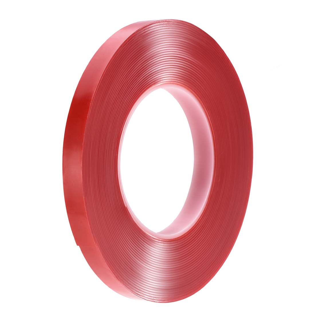 Harfington 15/32 Inch x 32.5Ft Heat Resistant Acrylic Double Sided Adhesive Tape for Touch Screen Repairing 1mm Thickness Clear with Red Protect Film