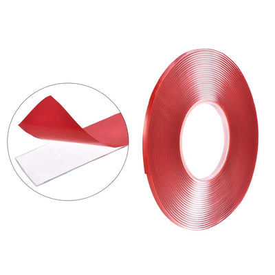 Harfington 13/64 Inch x 32.5Ft Heat Resistant Acrylic Double Sided Adhesive Tape for Touch Screen Repairing 2mm Thickness Clear with Red Protect Film