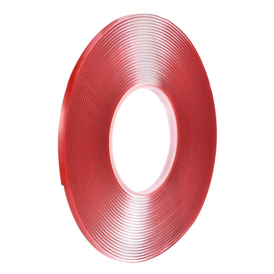 Harfington 13/64 Inch x 32.5Ft Heat Resistant Acrylic Double Sided Adhesive Tape for Touch Screen Repairing 2mm Thickness Clear with Red Protect Film