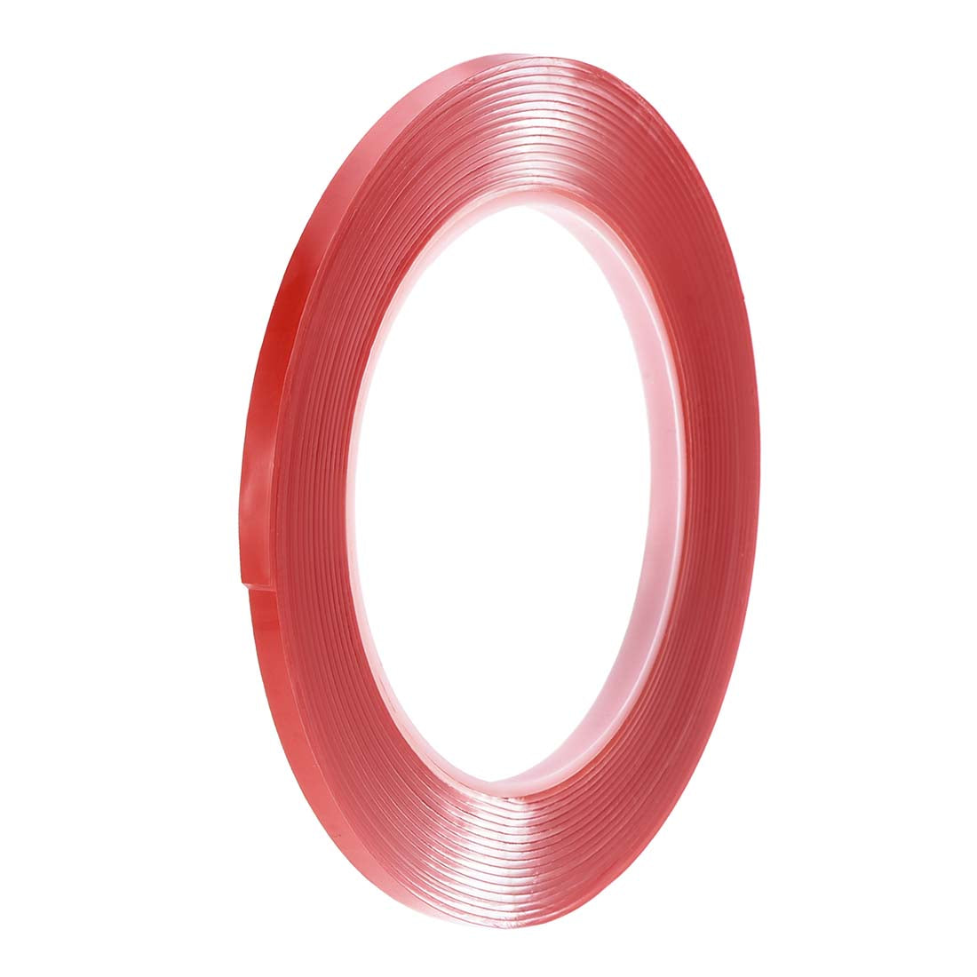 Harfington 13/64 Inch x 16Ft Heat Resistant Acrylic Double Sided Adhesive Tape for Touch Screen Repairing 1mm Thickness Clear with Red Protect Film