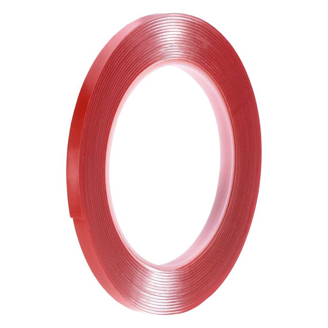 Harfington 15/64 Inch x 16Ft Heat Resistant Acrylic Double Sided Adhesive Tape for Touch Screen Repairing 1mm Thickness Clear with Red Protect Film