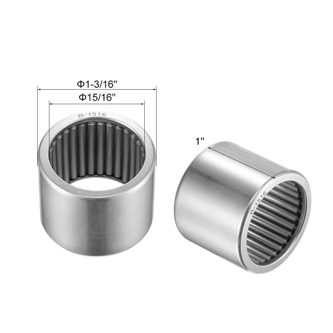 Harfington Needle Roller Bearings Open End Full Complement Steel Drawn Cup