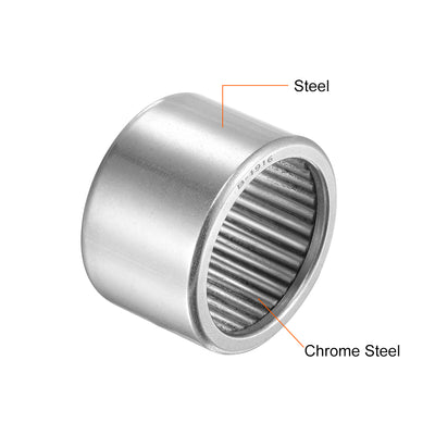 Harfington Needle Roller Bearings Open End Full Complement Steel Drawn Cup