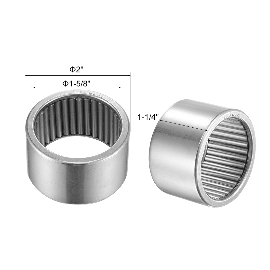 Harfington Needle Roller Bearings Open End Full Complement Steel Drawn Cup