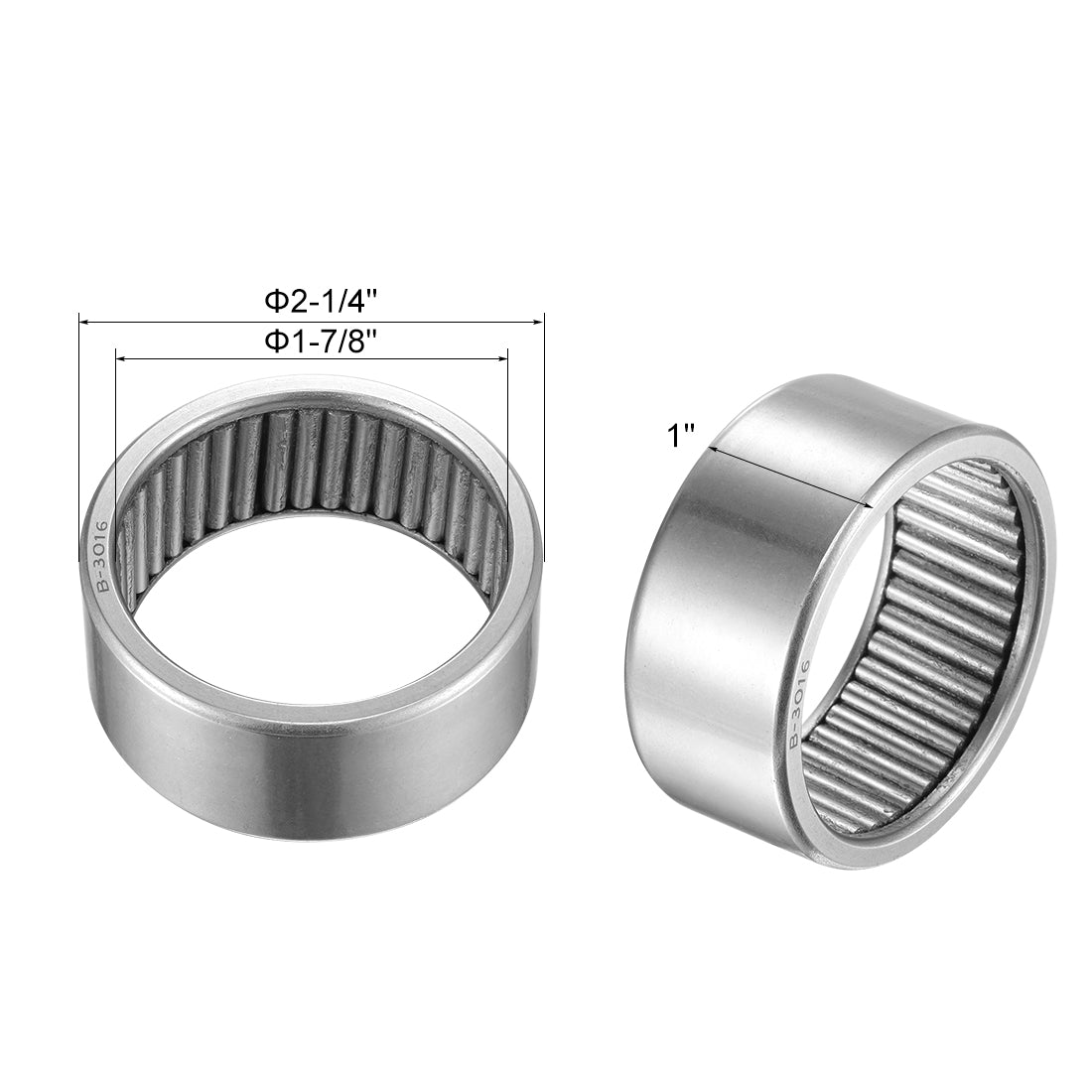 Harfington Needle Roller Bearings Open End Full Complement Steel Drawn Cup