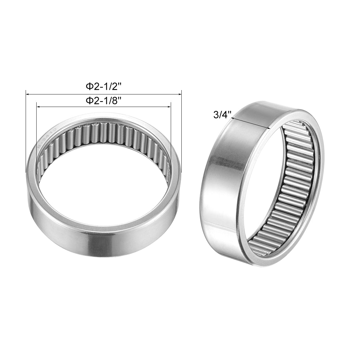 Harfington Needle Roller Bearings Open End Full Complement Steel Drawn Cup