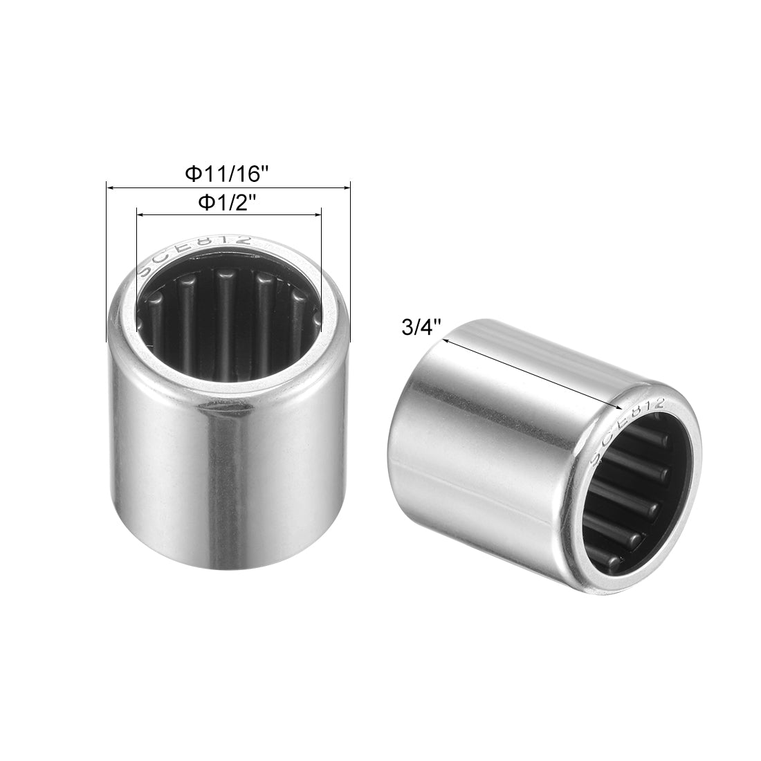 Harfington Needle Roller Bearings, Open End Stamping Steel Drawn Cup Inch
