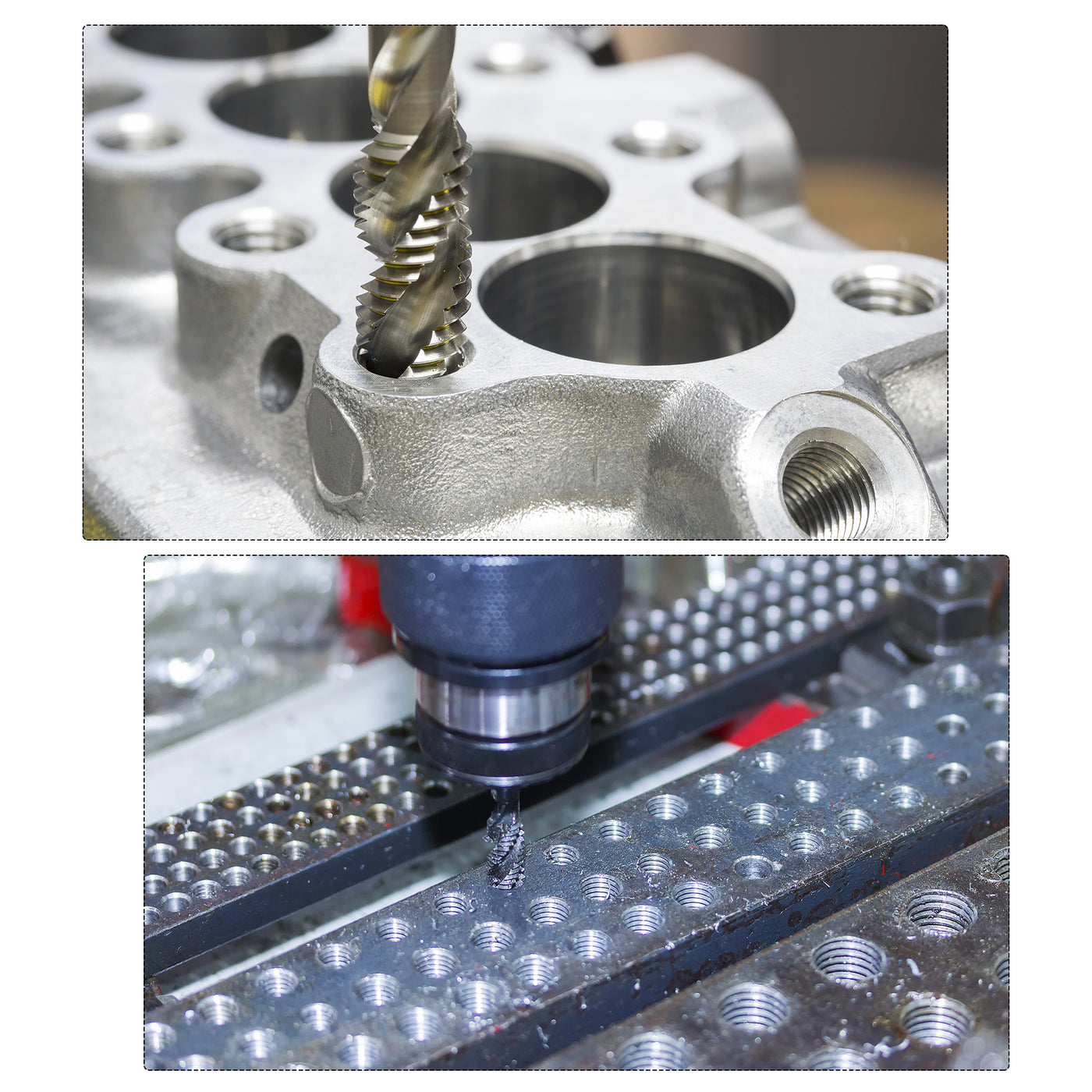 Harfington Spiral Flutes Tap Metric Machine Thread Tap HSS Nitriding Coated Threading Tool