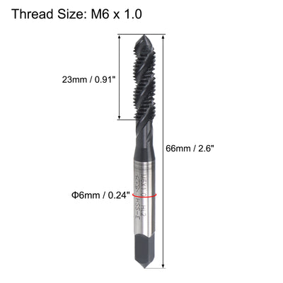 Harfington Spiral Flutes Tap Metric Machine Thread Tap HSS Nitriding Coated Threading Tool