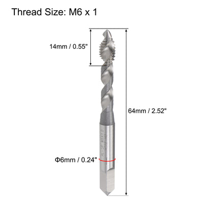 Harfington Spiral Flute Tap Metric Machine Thread Tap HSS Cobalt Uncoated Tapping Tool