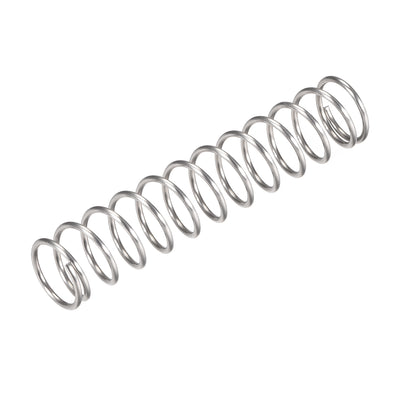 Harfington Uxcell 304 Stainless Steel Compression Spring 66.4N Load 15pcs