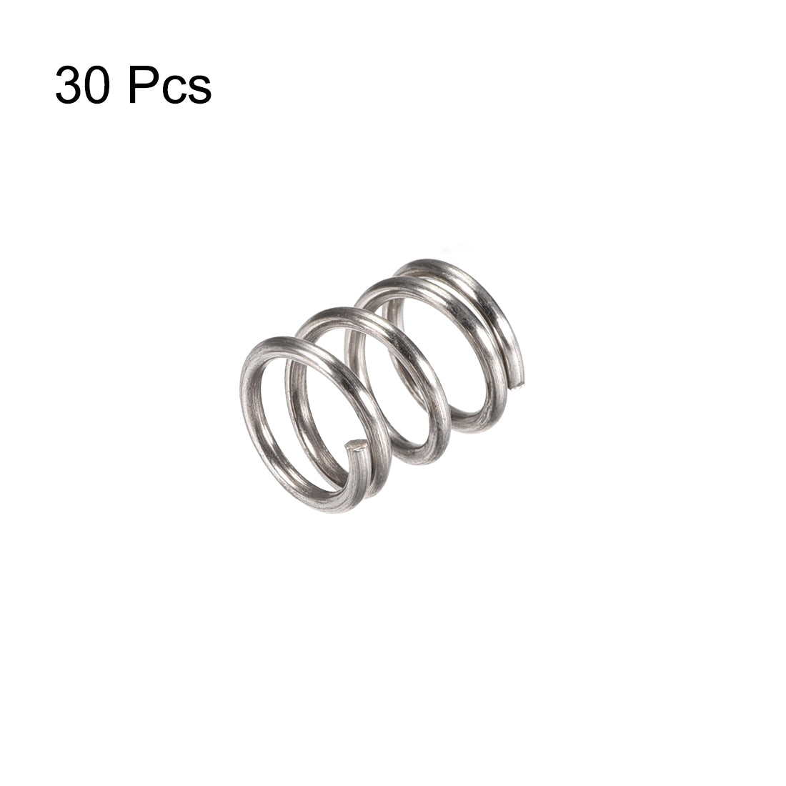 uxcell Uxcell 304 Stainless Steel Compression Spring 30N Load Capacity 30pcs