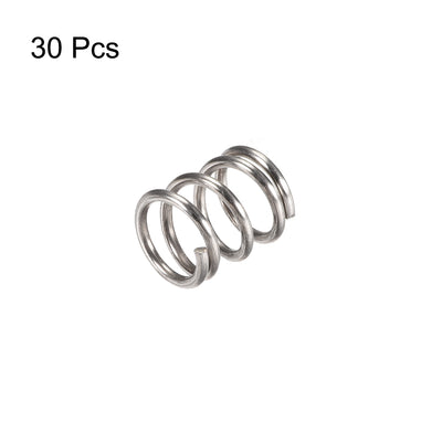 Harfington Uxcell 304 Stainless Steel Compression Spring 30N Load Capacity 30pcs