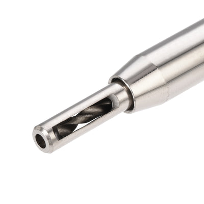 Harfington Self Centering Hinge Tapper Core Drill Bit, Hole Puncher, 7/64 Diameter, for Woodworking, Silver