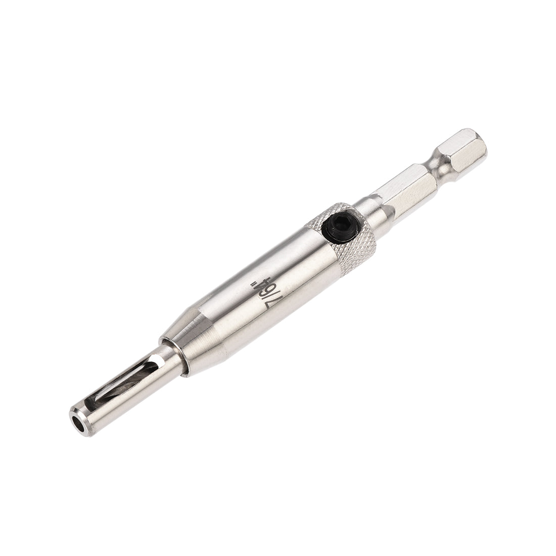 Harfington Self Centering Hinge Tapper Core Drill Bit, Hole Puncher, 7/64 Diameter, for Woodworking, Silver