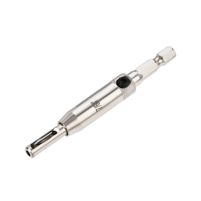 Harfington Self Centering Hinge Tapper Core Drill Bit, Hole Puncher, 7/64 Diameter, for Woodworking, Silver