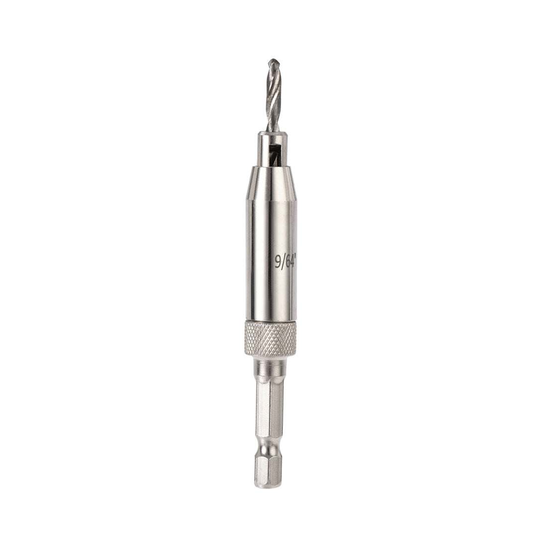 Harfington Self Centering Hinge Tapper Core Drill Bit, Hole Puncher, 9/64 Diameter, for Woodworking, Silver