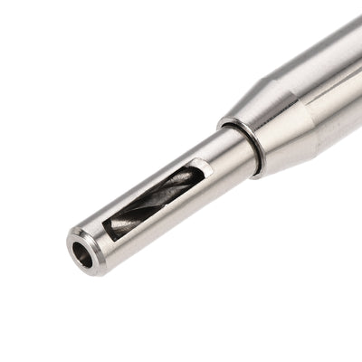 Harfington Self Centering Hinge Tapper Core Drill Bit, Hole Puncher, 9/64 Diameter, for Woodworking, Silver