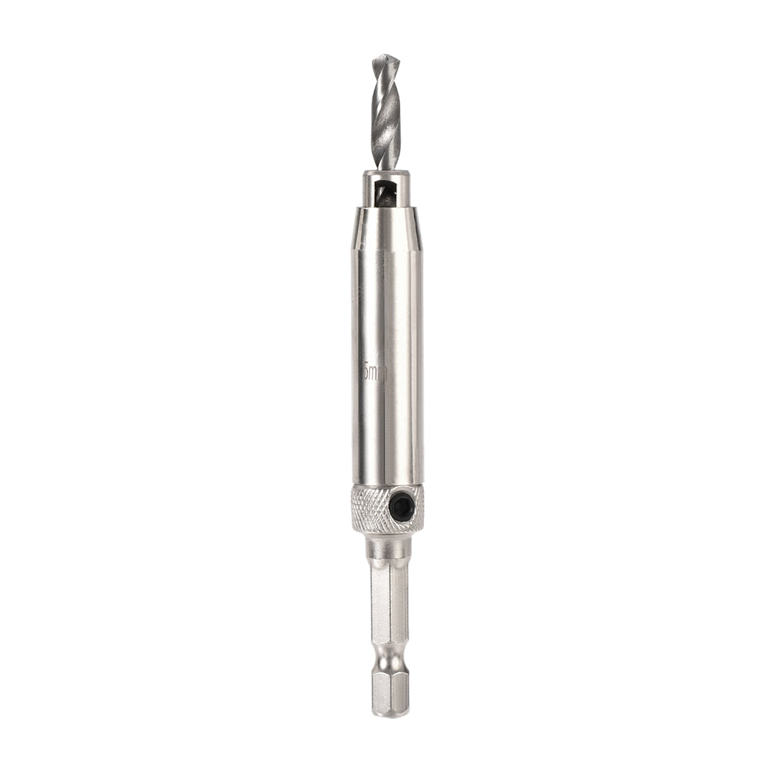 Harfington Self Centering Hinge Tapper Core Drill Bit, Hole Puncher, 5mm Diameter, for Woodworking, Silver