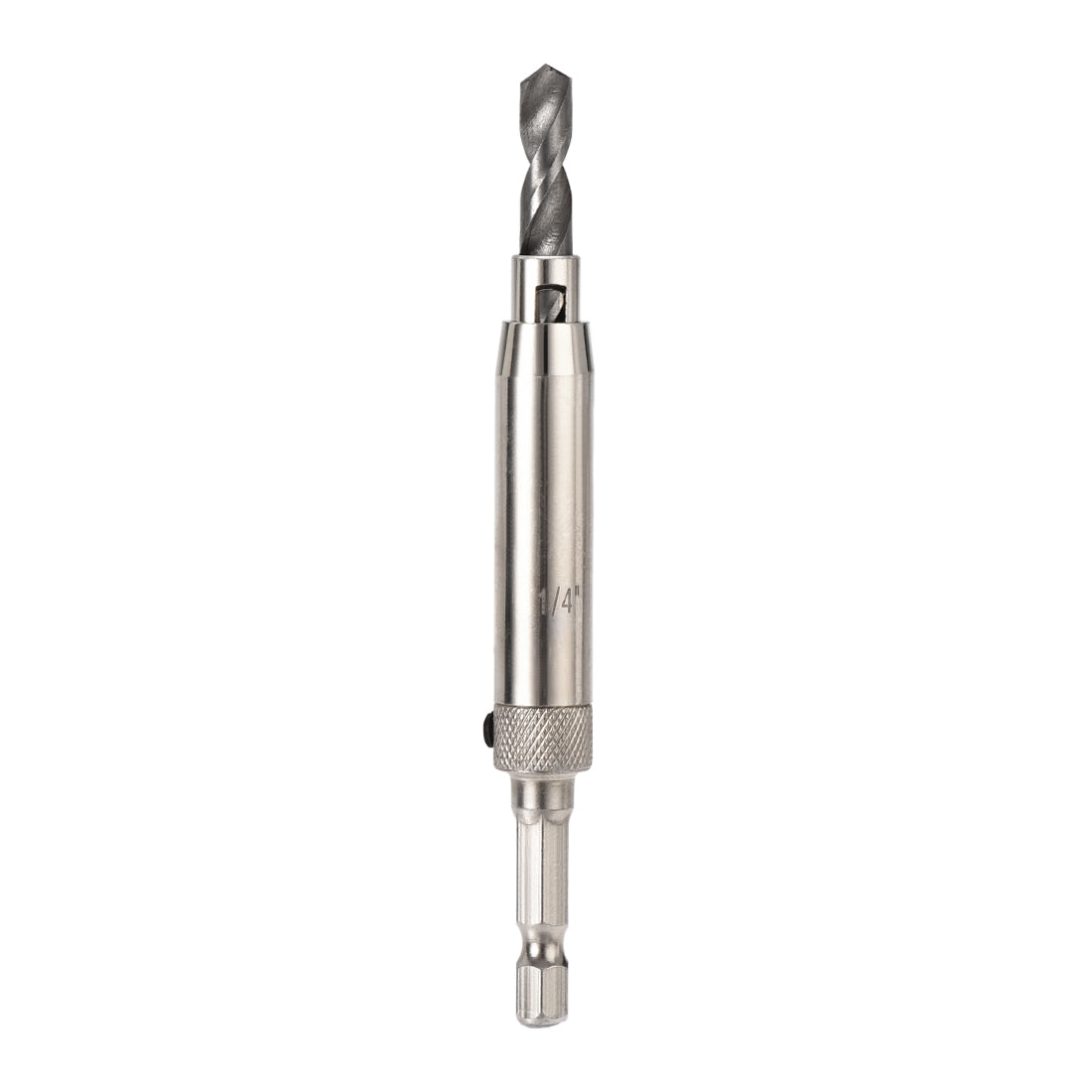 Harfington Self Centering Hinge Tapper Core Drill Bit, Hole Puncher, 1/4 Diameter, for Woodworking, Silver