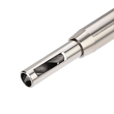 Harfington Self Centering Hinge Tapper Core Drill Bit, Hole Puncher, 1/4 Diameter, for Woodworking, Silver