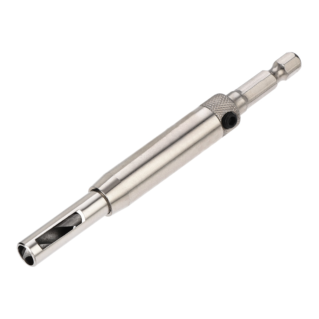 Harfington Self Centering Hinge Tapper Core Drill Bit, Hole Puncher, 1/4 Diameter, for Woodworking, Silver