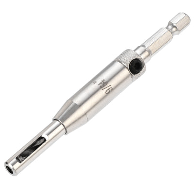 Harfington Forstner Wood Drill Bit 7/64" 9/64" 11/64" Diameter Hole Saw High-speed Steel Tip Carbon Steel Hex Shank Cutting for Woodworking 3in1 Set